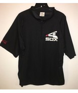 Chicago White Sox Old Logo Shirt Batting Jersey 1/4 Zipper Coca Cola Adu... - £30.33 GBP