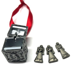 Ganz Christmas Triple Angels Trinket PRAYER BOX &amp; CHARMS Pendant - $14.85