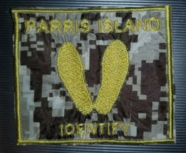 &quot;PARRIS ISLAND IDENTIFY&quot; Military Sew On/Iron On Patch       10002 - £3.93 GBP
