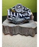 Bergamot Brass Works Belt Buckle  Illinois VTG  1986 USA Siskiyou Buckle Co - €32,20 EUR