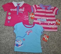 Girls Shirts 3 Summer Fisher Price Cuddle Bug Short Sleeve Tee Polo Tops-12 mths - £7.76 GBP