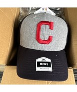Cleveland Indians Block &quot;C&quot; Snapback Baseball Hat Blue gray cap Fan Favo... - $40.74 CAD