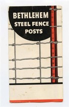 Bethlehem Steel Fence Posts Brochure 1936 Omega Erecto  - £14.07 GBP