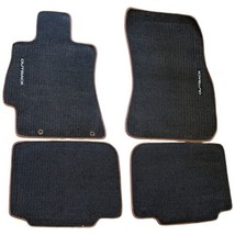 2013 2014 Subaru Outback Carpet Floor Mats Black Brown Trim OEM J505SAJ500 - $79.20