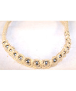 12 BEADED HEMP NECKLACE W SILVER BEAD hippie 101 NEW - $451.92 MXN
