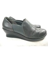 Alegria by PG Lite Wedge Shoes FRA-883 Gray Leather Slip On Nurse Women’... - £23.43 GBP