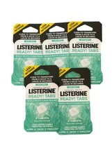 5 Listerine Ready! Tabs 4 Tablets Each 20 Tablets Total Soft Mint - £19.70 GBP