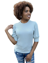 Multi Functional Ribbed Knit Top - £15.70 GBP