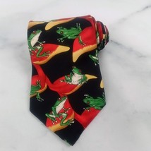 Wild Kingdom Treefrogs A Hoppin&#39; Silk Tie Necktie 1997 - $7.95