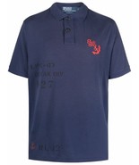 Polo Ralph Lauren Mens Big &amp; Tall Cotton Mesh Graphic Polo Shirt Dark Co... - $137.18 CAD
