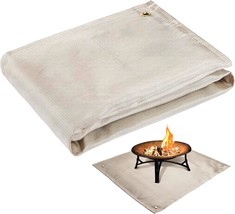 39&quot; X 39&quot; Fire Pit Mat - Fireproof Stove Grill Mats Blanket For Wood Deck - £27.95 GBP