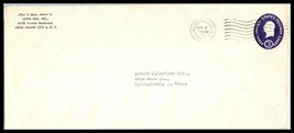 1952 US Cover - John Neu Inc, Long Island City, New York to Springfield, MA D9 - £2.33 GBP