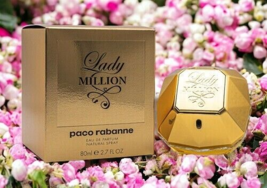 Lady Million By Paco Rabanne Edp 2.7oz Edp Perfume For Women New In Unsealed Box - £48.84 GBP