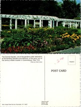 New York Canandaigua Sonnenburg Gardens Colonial Garden Vintage Postcard - £7.42 GBP