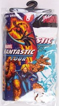 NIP Hanes Marvel Fantastic Four 100% Cotton Boy&#39;s Briefs, 3 Pack, Size 4... - £8.65 GBP