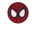 SPIDERMAN IRON ON PATCH 3&quot; Embroidered Applique Round Red Superhero Spid... - £3.14 GBP