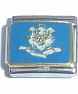 Connecticut State Flag Italian Charm - $165.52 MXN