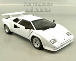 1985 Lamborghini Countach LP 5000 1/24 Scale Diecast Model by Welly - White - $29.69