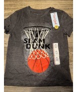 Cat &amp; Jack Basketball Slam Dunk Short Sleeve T Shirt XS(4/5) NWT. E - $190.06 MXN