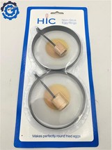 43114  HIC  Non-Stick Fried and Poached Egg and Pancake Cooking Rings Se... - £7.43 GBP