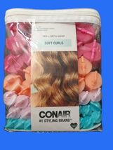 Conair Foam Hair Rollers Set Assorted Colors Heatless Curls Overnight  - $10.99
