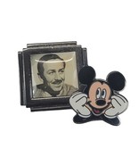 Rare Disney Fotoball Walt Disney &amp; Mickey Mouse Pin #101 HTF - $12.60