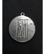 old Silver plated medal Antonio Pujia .Argentina -  1580 1980 Buenos Aires - $36.22