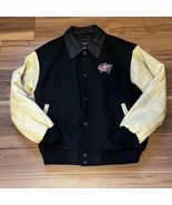 Sports GIII Columbus Blue Jackets Wool Leather Men’s Varsity Jacket Lett... - $151.99