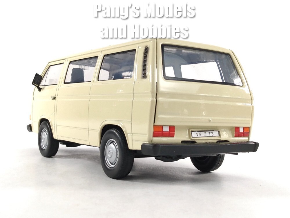 1981 Volkswagen VW T3 Type 2 Bus Van 1/24 Scale Diecast Model - Motormax - WHITE Item image 12