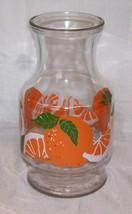 Vtg Anchor Hocking ORANGE JUICE CARAFE PITCHER - Large 48 oz -BOLD Graph... - £10.01 GBP