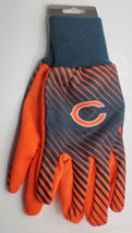 Chicago Bears Striped with Orange Palm Sport Utility Gloves - NFL - £9.26 GBP