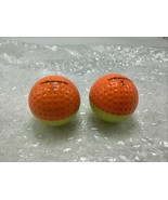 2 Tracer PGA Surlyn Globe Logo Orange &amp; Yellow Two Tone Golf Ball - €13,06 EUR