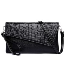 Luxury PU Leather Crocodile Pattern Shoulder Crossbody Bag Women Envelope Messen - £20.63 GBP