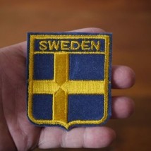 Sweden Nation Country Patriot Yellow Blue Cross Embroidered Patch 2.5” x... - $13.15