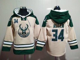 Milwaukee Bucks 34 Ray Allen Hoodies - $75.00