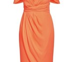 City Chic Maxi Entwine FF Dress Women&#39;s Small 16 Neon Coral  New - $79.17