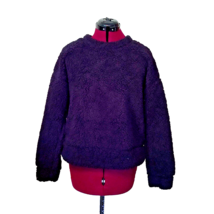 Thread &amp; Supply Sherpa Pullover Sweater Black Women Size Small - £32.79 GBP