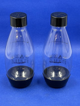 Sodastream Soda Stream 450 ML 0.48 Quart Carbonator Bottles Black Set of 2 - £10.36 GBP