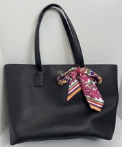 Kate Spade New York Large Leather Tote Shoulder Bag in Black 18 By 12” By 6.5” - £24.65 GBP