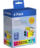 LC103 Ink cartridges Compatible for Brother LC103 XL LC103XL LC101 Ink c... - £43.67 GBP