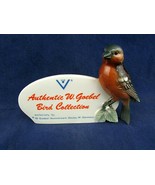 Vtg Goebel porcelain Advertising Sign w/ bird Bird Collection Dealer 7” ... - £42.83 GBP
