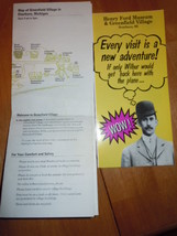 Henry Ford Museum &amp; Green Field Village Dearborn MI Map &amp; Travel Souveni... - $5.99