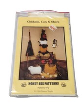Vtg Honey Bee Sewing Pattern Chicken Cats &amp; Sheep  Pattern F2 - £10.38 GBP