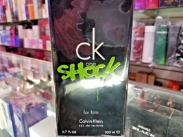 Ck One Shock By Calvin Klein Edt Spray For Him 6.7 Oz 200 Ml * New In Sealed Box - £55.35 GBP