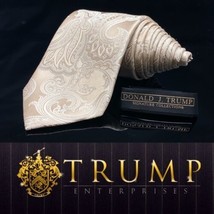 Donald Trump~ Signature Collection Paisley Signature Necktie Power Tie Long - £79.63 GBP