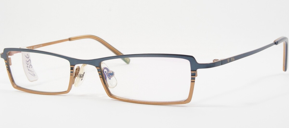 Vintage Viva Mode V68 E Unique Rare Lunettes Métal Cadre 49-17-140 - $75.73