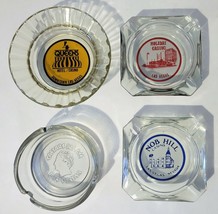 4 Vintage Las Vegas Hotel &amp; Casino Ash Trays 4 Queens-Caesars-Nob Hill-H... - £9.01 GBP