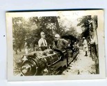 Mini Train Ride With Open Air Cars Photo 1930&#39;s - $24.82