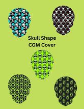 Dexcom G7 Libre CGM Covers Skull Shaped or Round for Dexcom G7 Libre 2 L... - $12.99