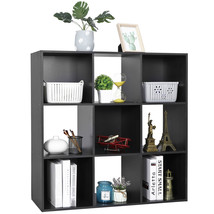 9 Cube Storage Shelf Organizer Wooden Bookshelf Display Shelves W/ 5 Back Panels - £75.92 GBP